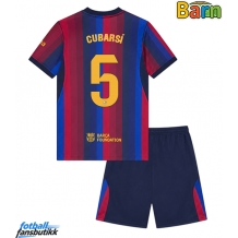 Barcelona Pau Cubarsi #5 Hjemmedraktsett Barn 2026-27 Kortermet (+ Korte bukser)